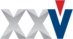 VHS XXV logo letters